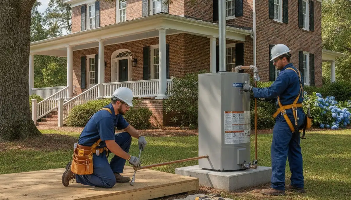 Plumber repairing a pipe in Wilmington, NC for reliable plumbing repair services
