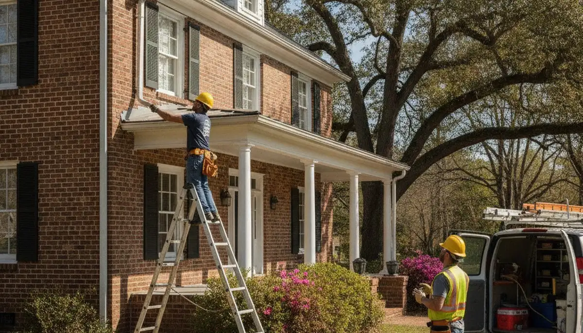 Plumber repairing a pipe in Wilmington, NC for professional plumbing repair service