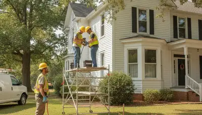 Plumber repairing a pipe in Wilmington, NC for residential plumbing repair service