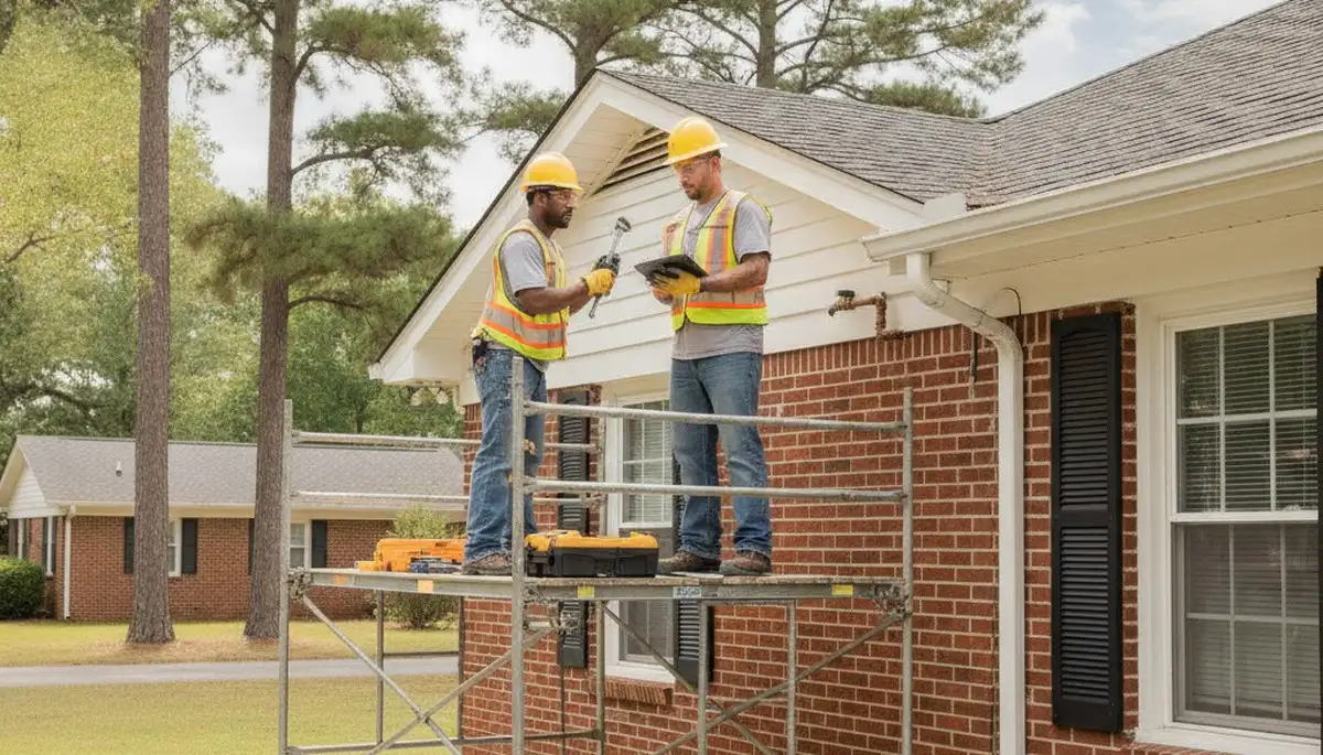 Plumber repairing a pipe in Wilmington, NC for plumbing repair services