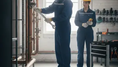 Wilmington, NC plumber repairing a home pipe for fast, reliable plumbing service