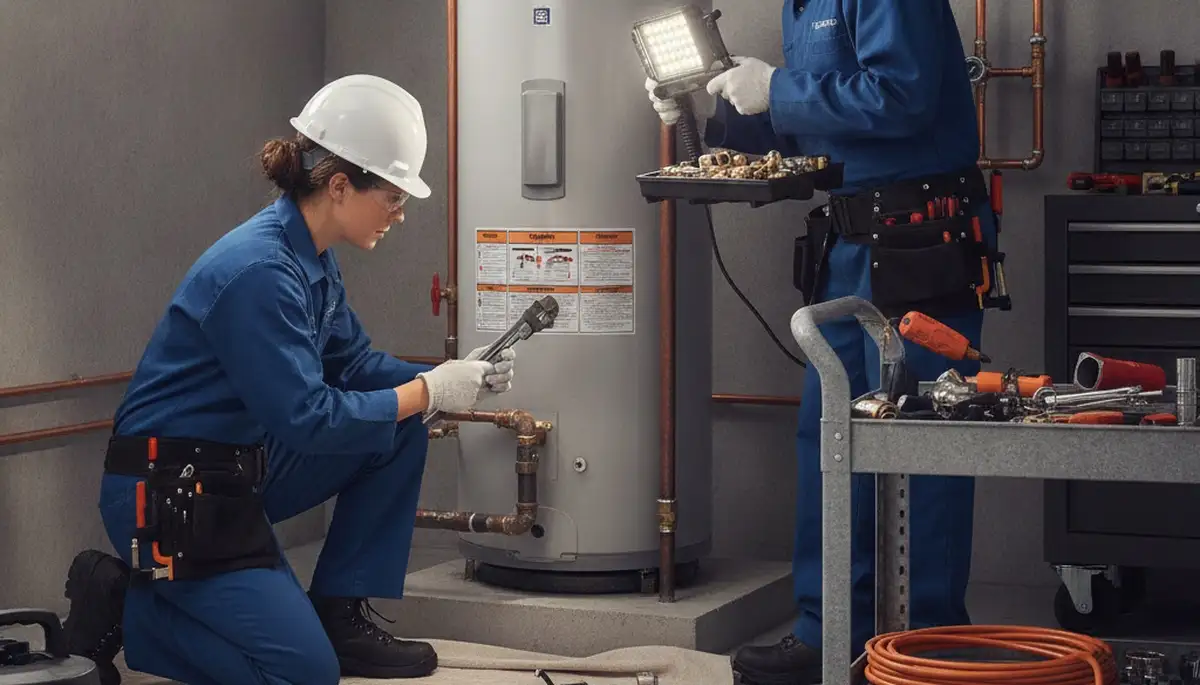 Wilmington, NC plumber repairing a home pipe for fast, reliable plumbing service