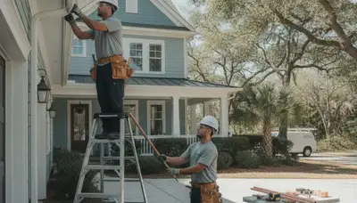 Wilmington, NC plumber repairing a leak for a residential plumbing service