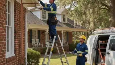 Plumber repairing a pipe in Wilmington, NC for professional plumbing repair service