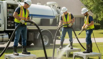 Septic tank cleaning service in Wilmington, NC for homes by On Call Plumbers