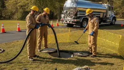 Septic tank cleaning service for Wilmington, NC homes by On Call Plumbers