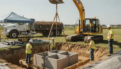 Septic tank installation for Wilmington, NC home by On Call Plumbers