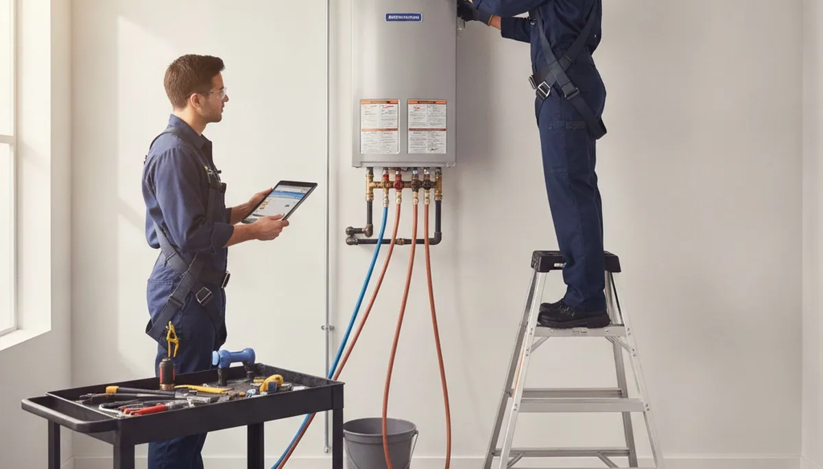 Tankless water heater installation service in Wilmington, NC for reliable hot water