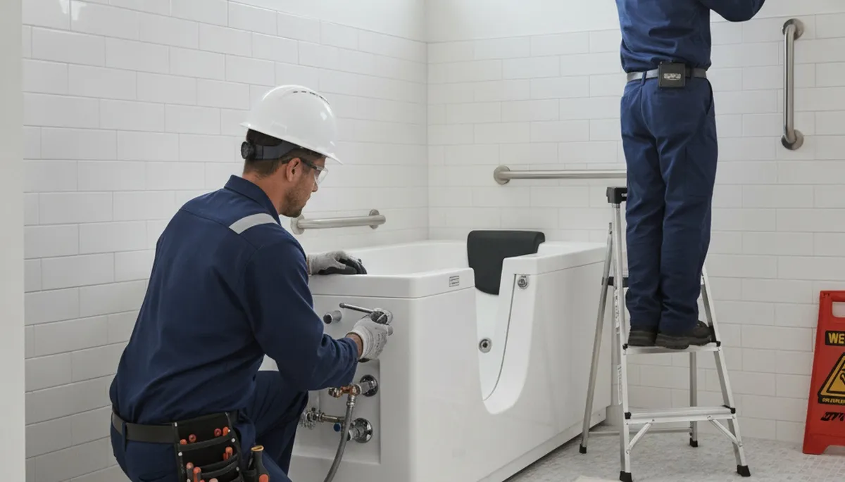 Walk-in tub installation for Wilmington, NC homes by On Call Plumbers
